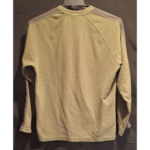 The North Face Sweatshirt Men Medium Green Crew Neck Sweatshirt Pullover Hiking - Picture 2 of 11
